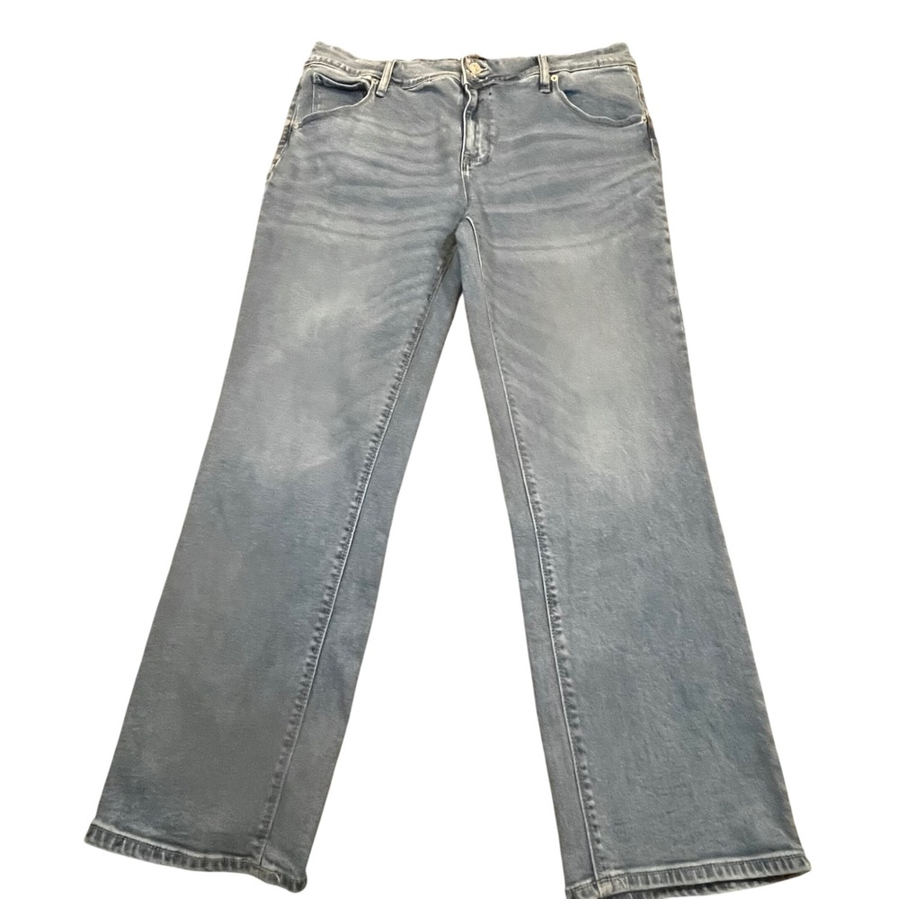 Hudson Los‎ Angeles Womens Size 14 Straight Leg Jeans Medium Wash Blue Denim